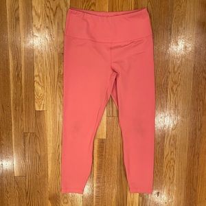 90 Degree by Reflex Coral Interlink Ankle Length Leggings, Size L